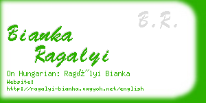 bianka ragalyi business card